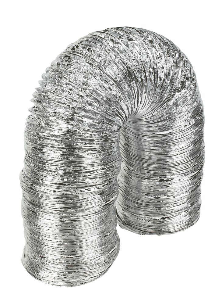 Image of Manrose Aluminium Laminated Flexible Ducting Hose Silver 10m x 152mm 