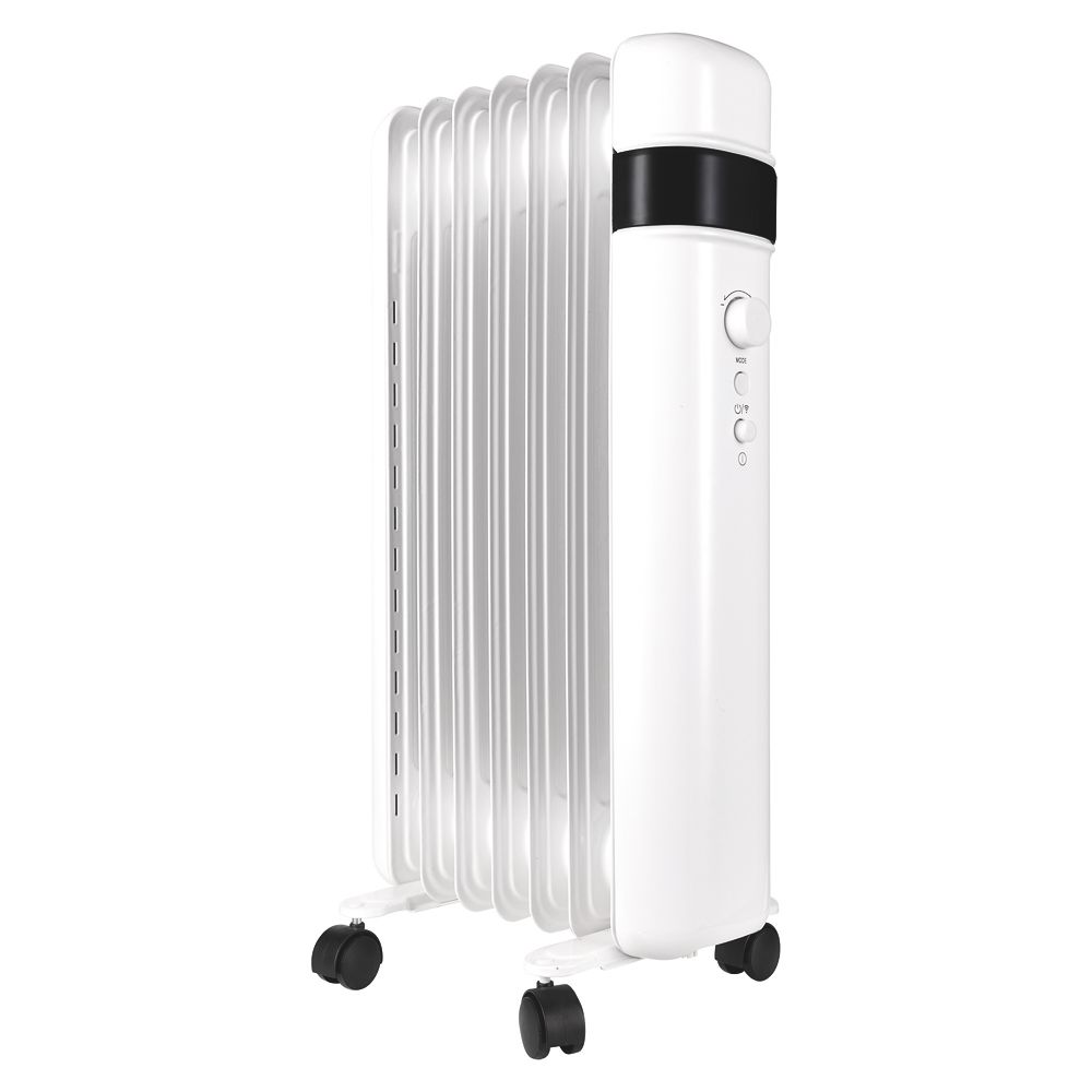 Image of TCP Freestanding Smart Wi-Fi Oil-Filled Radiator White 1500W 