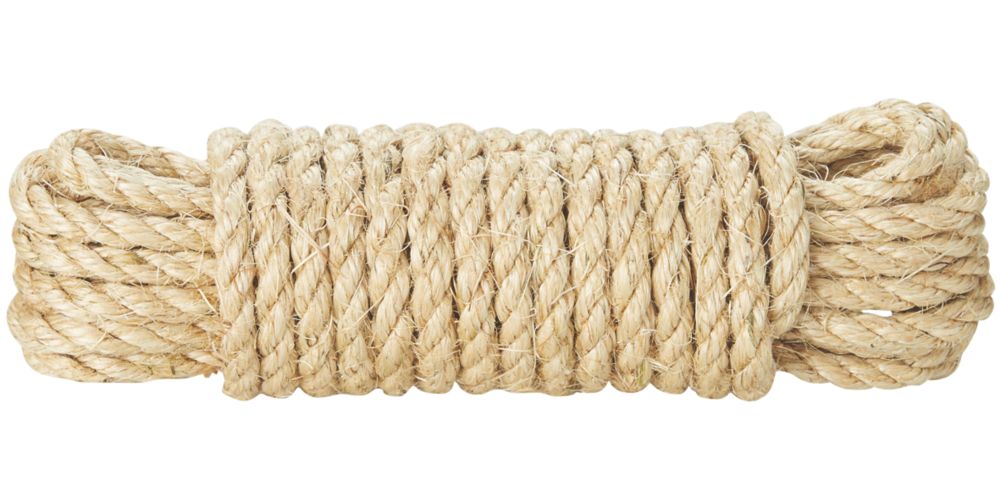 Image of Diall Twisted Rope Natural 10mm x 10m 