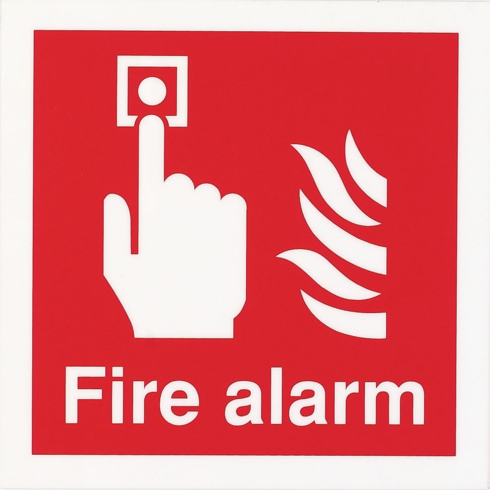 Image of Nite-Glo "Fire Alarm" Sign 150 x 150mm 
