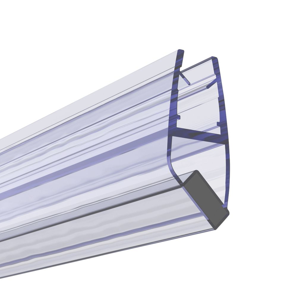 Image of Aqualux Shower Enclosure Magnetic Seal for Quads & Corner Clear 8mm x 2000mm 