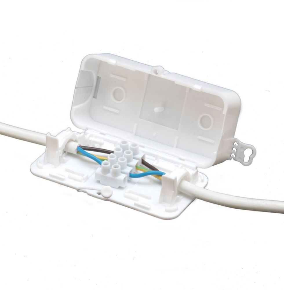 Image of Debox 24A In-line Junction Box 50 x 102 x 28.5mm White 