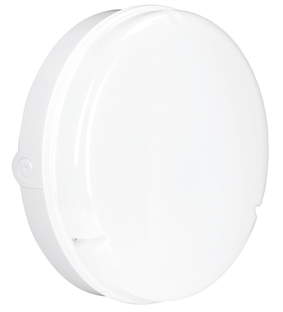 Image of Aurora UtiliteDrum Indoor & Outdoor Non-Maintained Emergency Round LED Bulkhead White 20W 1300lm 