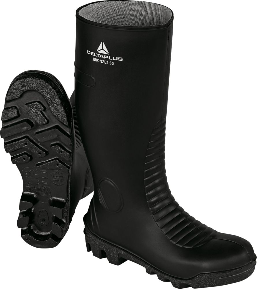 Image of Delta Plus BRONS2S5N Safety Wellies Black Size 7 