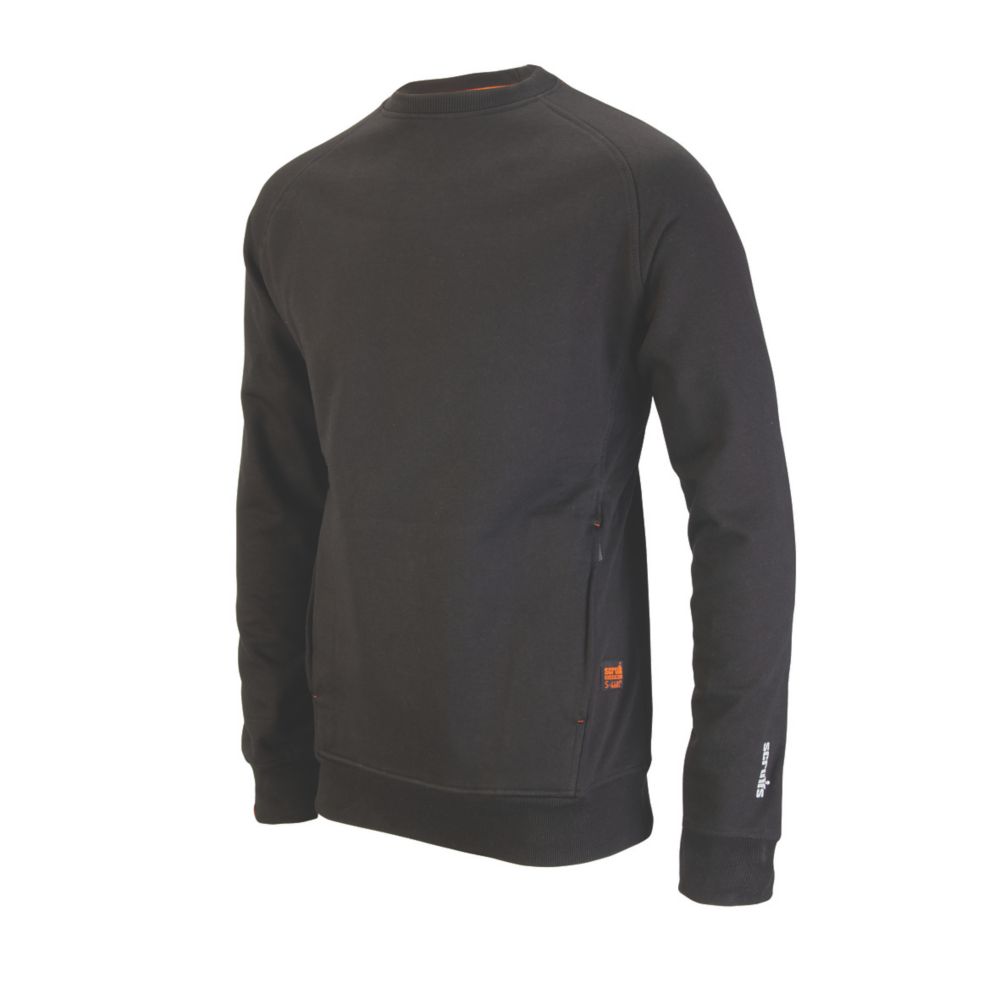 Image of Scruffs Eco Worker Sweatshirt Black Small 43.7" Chest 