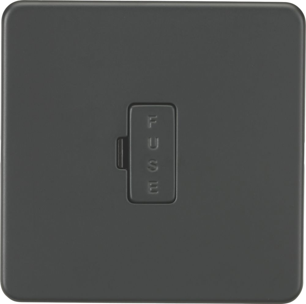 Image of Knightsbridge 13A Unswitched Fused Spur Anthracite 