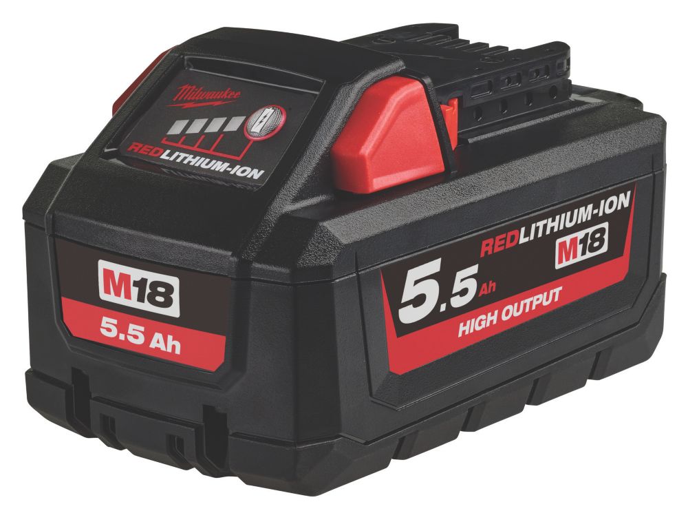 Image of Milwaukee M18 HB5.5 18V 5.5Ah Li-Ion RedLithium High Output Battery 