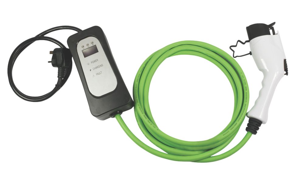 Image of Masterplug 10A 2.3kW Mode 2 Type 1 Socket Electric Vehicle Charging Cable 5m 