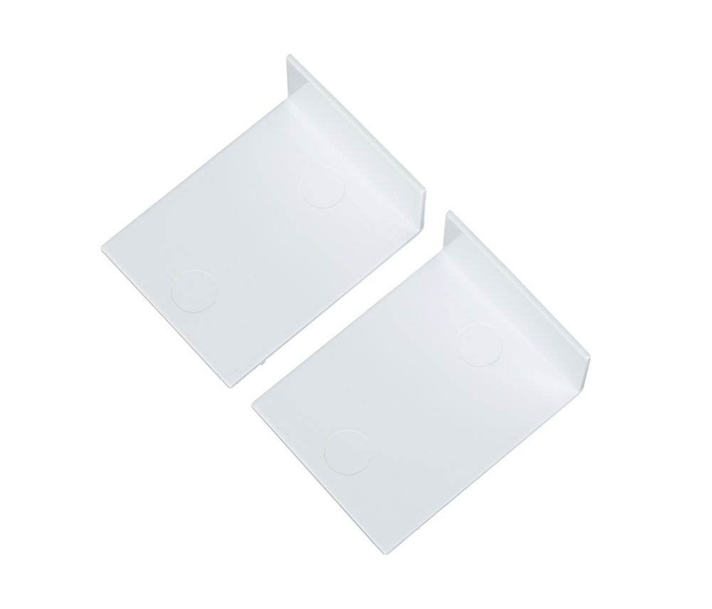 Image of Tower Mini Skirting Trunking Retainers 34mm x 45mm 2 Pack 