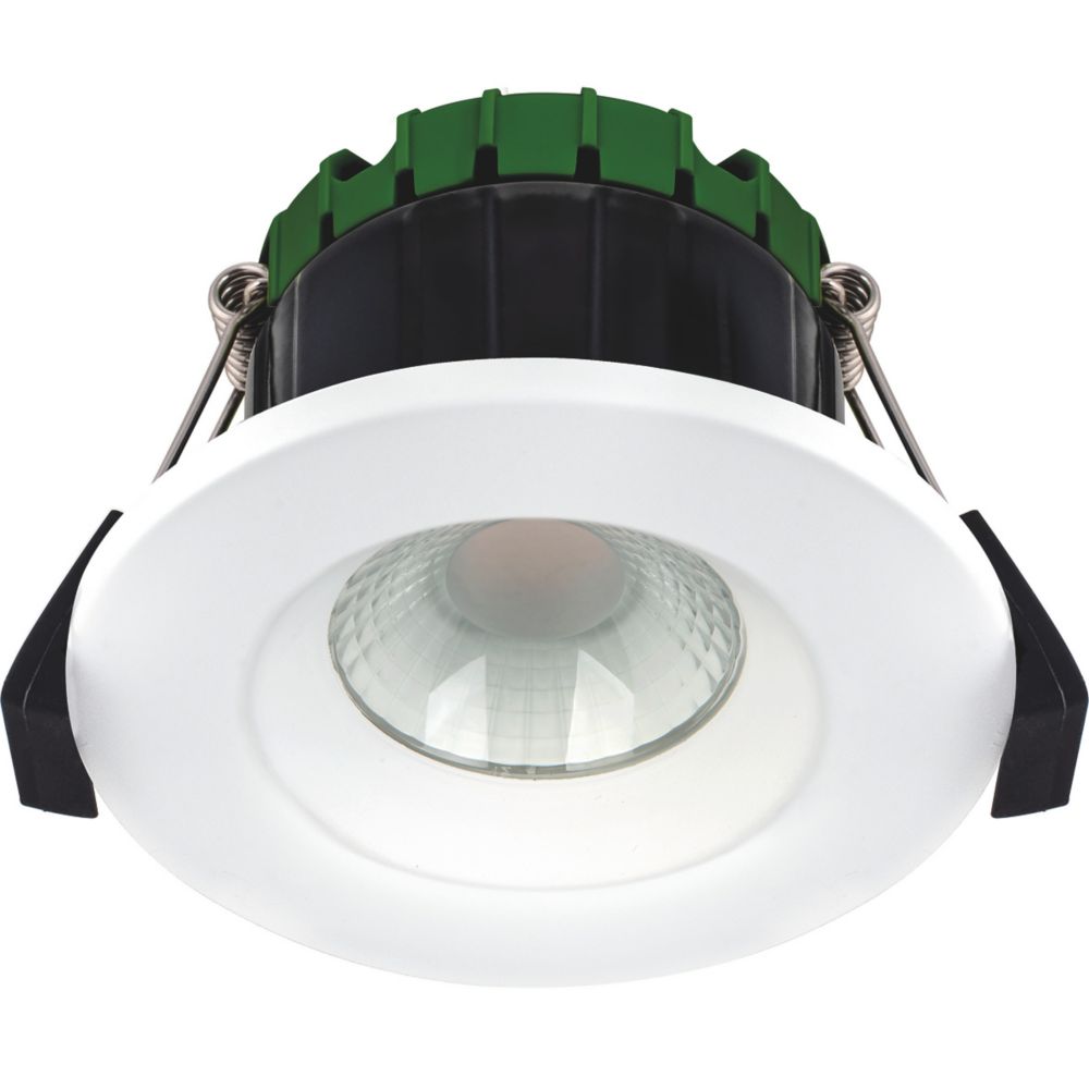 Image of Luceco FType Compact Fixed Cylinder Fire Rated LED Downlight White 6W 470lm 