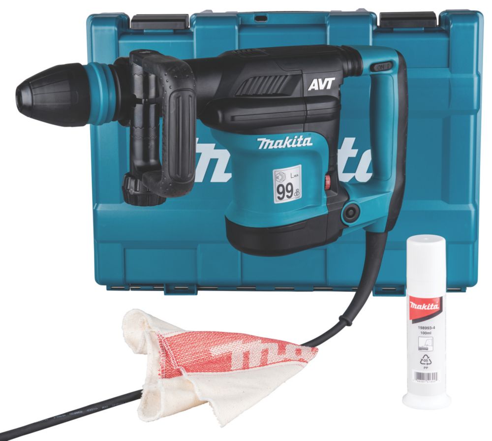 Image of Makita HM0871C/1 5.6kg SDS Max Electric AVT Demolition Hammer 110V 