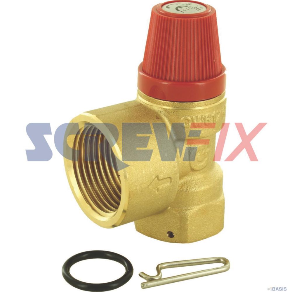 Image of Worcester Bosch 7099949 PRESSURE RELIEF VALVE 3 BAR = 100 KW 
