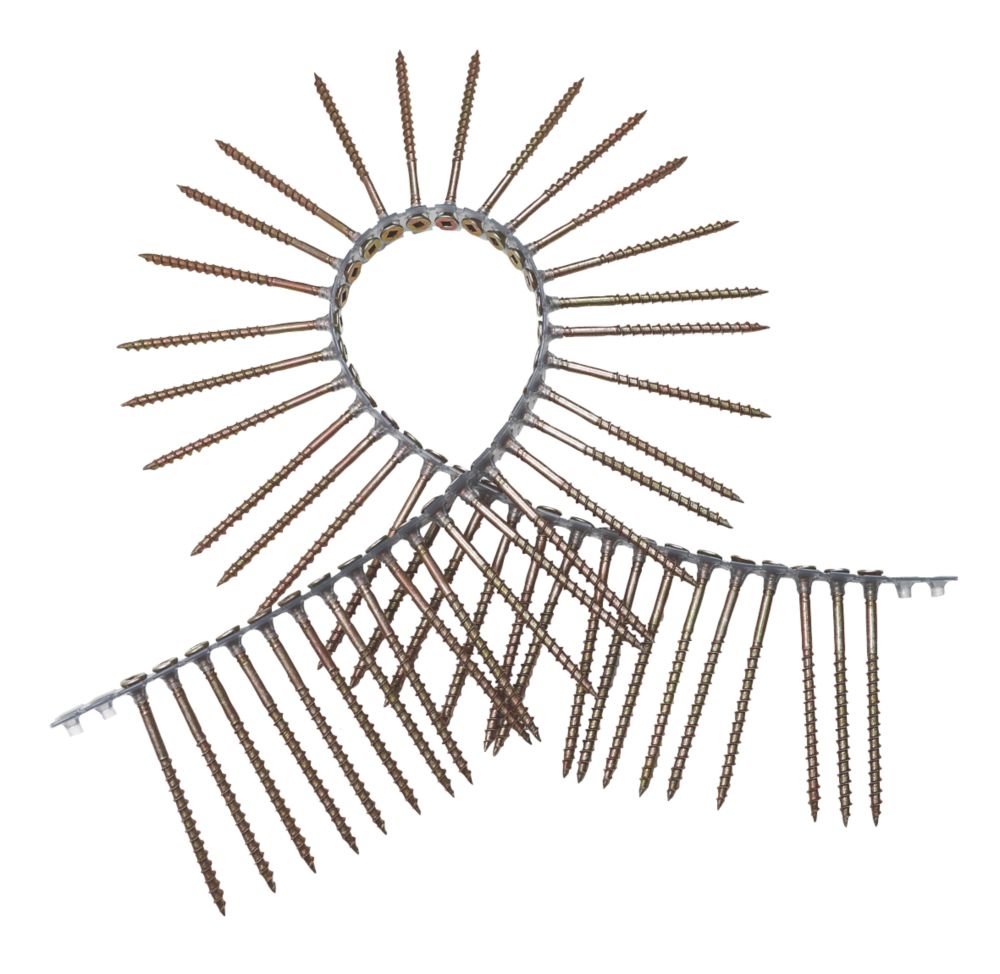 Image of Senco Square Countersunk Coarse Thread Collated Thread-Cutting Flooring Wood Screws 4.5mm x 60mm 1000 Pack 