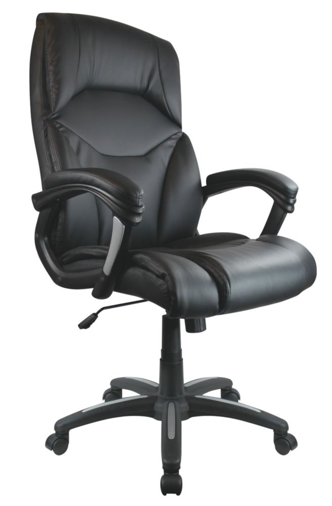 Image of Nautilus Designs Wellington High Back Executive Chair Black 