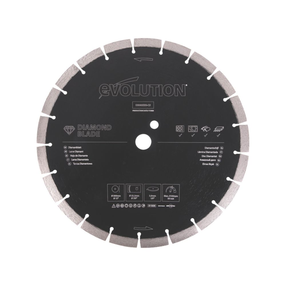 Image of Evolution D300SEG-CS Masonry Segmented Diamond Blade 300mm x 22.2mm 