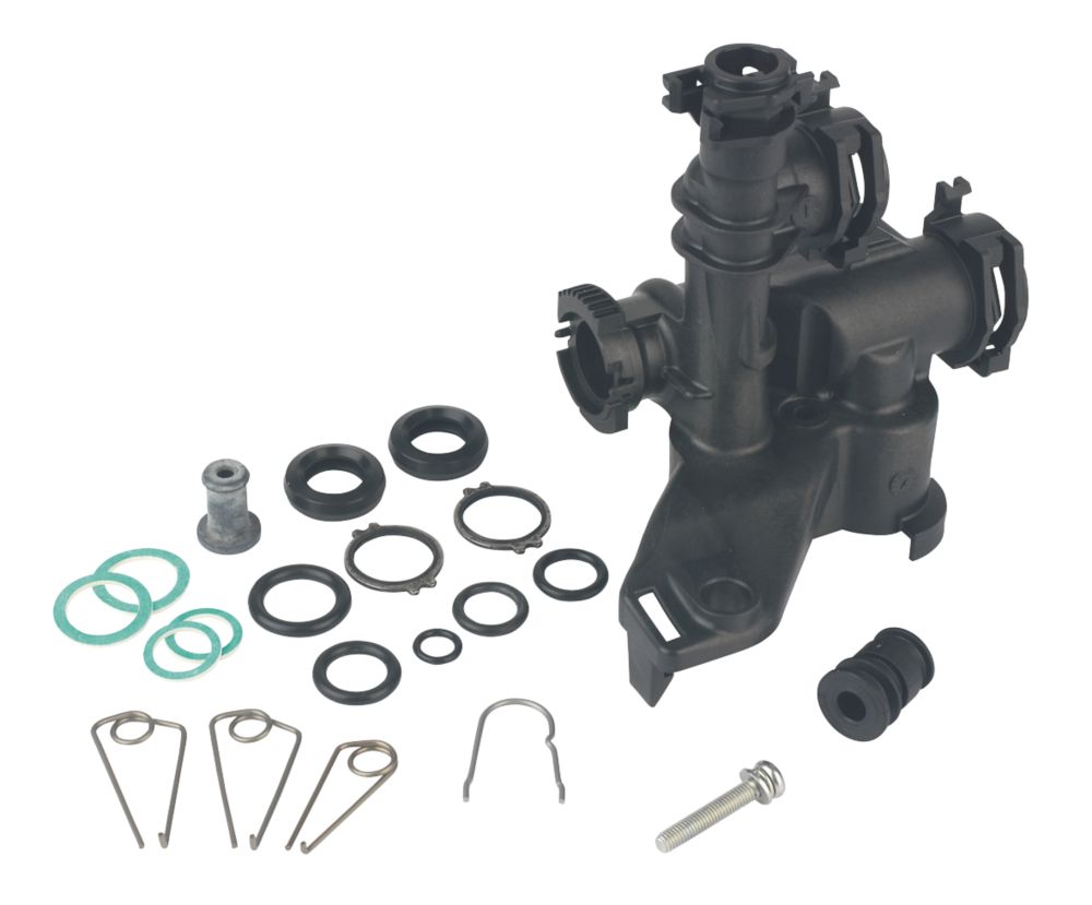 Image of Worcester Bosch 87161063560 Supply Manifold Complete 