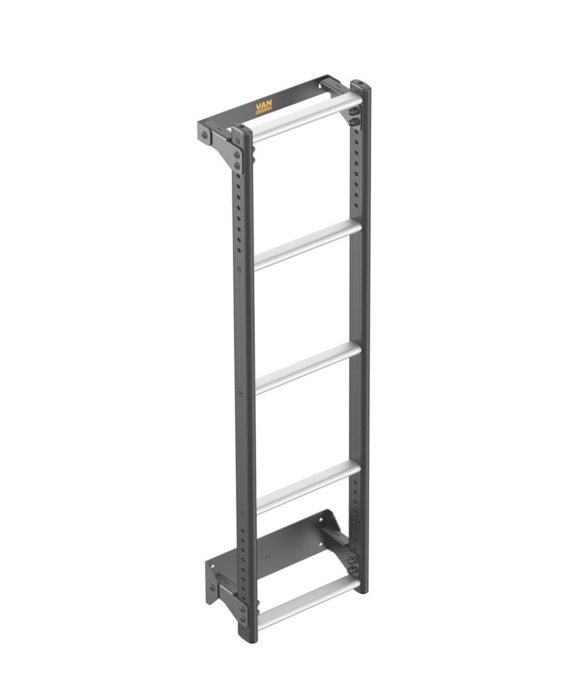 Image of Van Guard Volkswagen Transporter T6 2015 on 5-Treads ULTI Ladder Rear Door Ladder for H1 1260mm 
