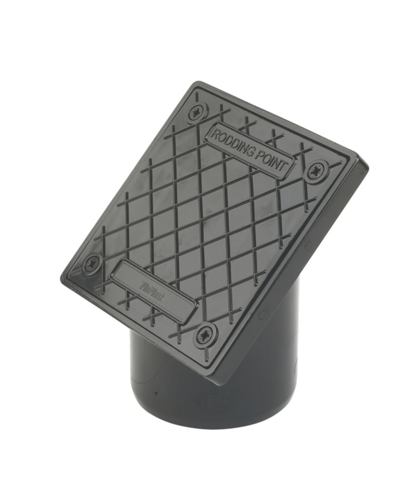 Image of FloPlast Push-Fit Plain-End 45Â° Square Rodding Point 