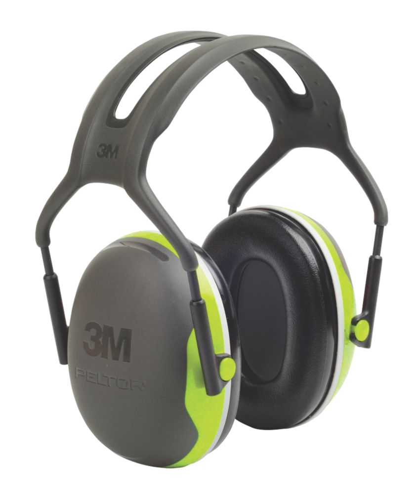 Image of 3M Peltor X4A Ear Defenders Black / Green 33dB SNR 