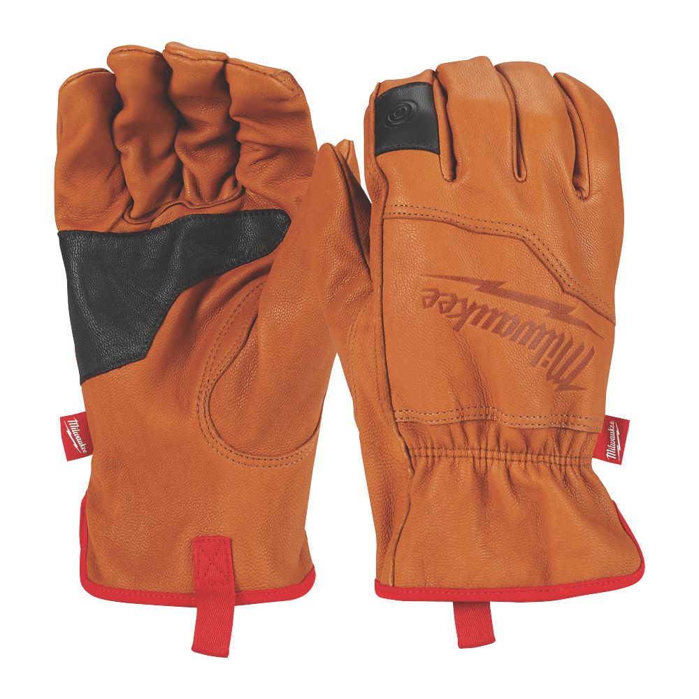 Image of Milwaukee Leather Gloves Natural Medium 