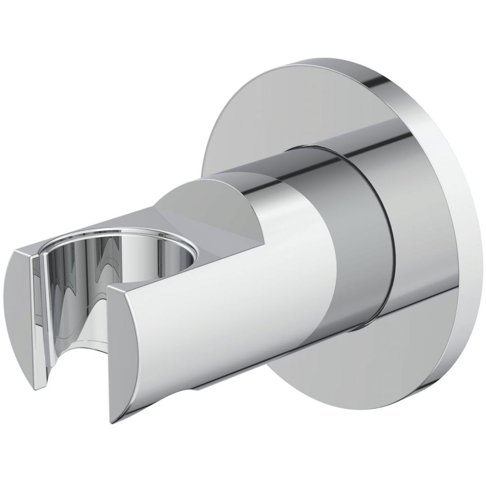 Image of Ideal Standard Idealrain Round Handset Bracket Chrome 58mm 