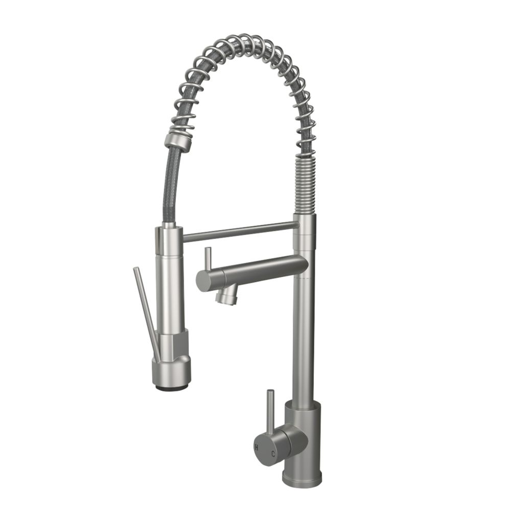 Image of ETAL Windsor Multi-Use Spray Mixer Tap Brushed Steel 