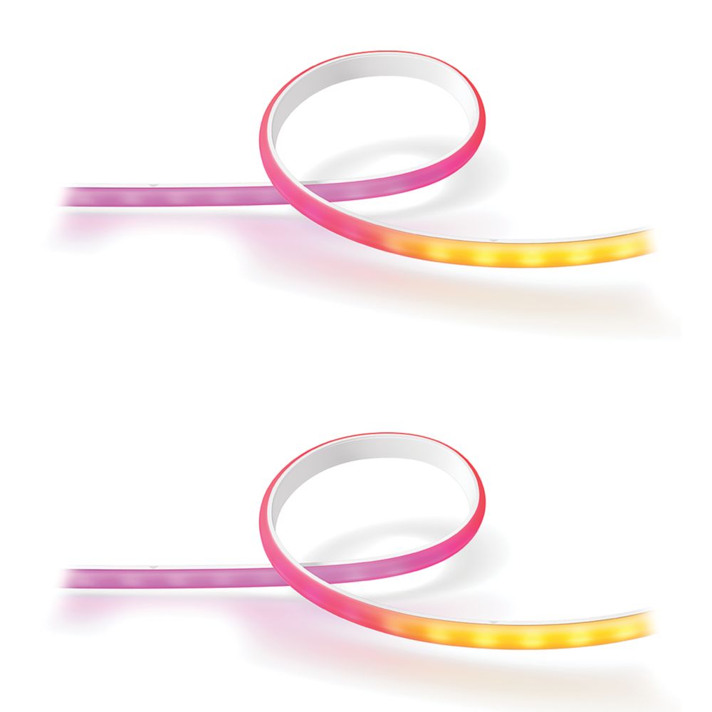 Image of Philips Hue 3m LED Gradient Light Strip & Extension Set 20W 1800lm 2 Pieces 