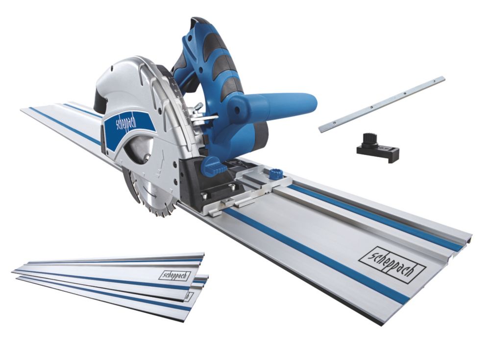 Image of Scheppach PL55 160mm Electric Plunge Saw with 2 x Rail