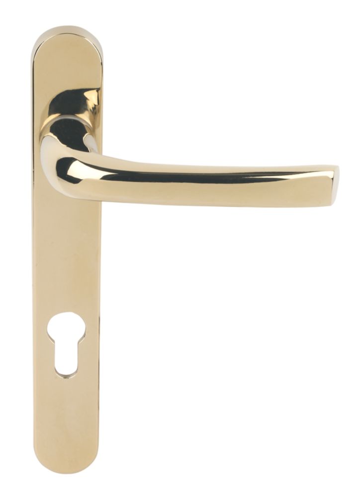 Image of Mila ProLinea Lever Door Handles Type A Pair Gold 