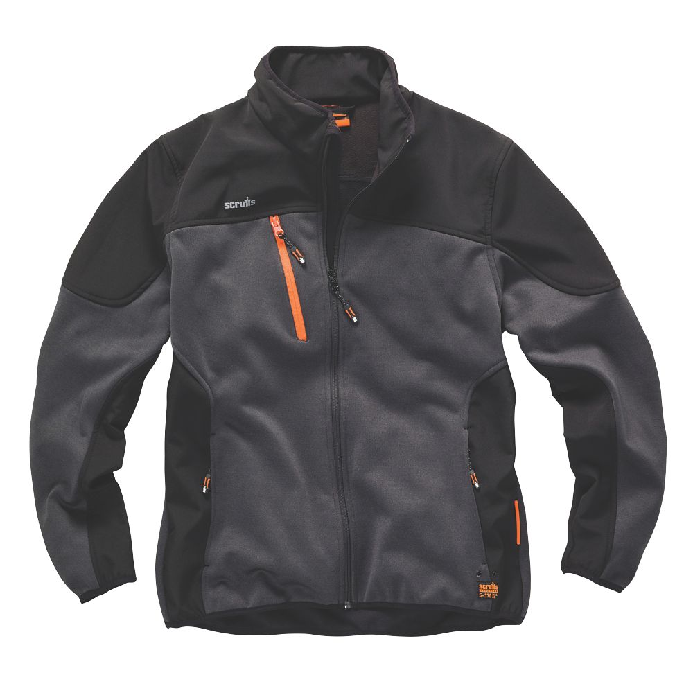 Image of Scruffs Trade Tech Softshell Jacket Charcoal Medium 42/44" Chest 