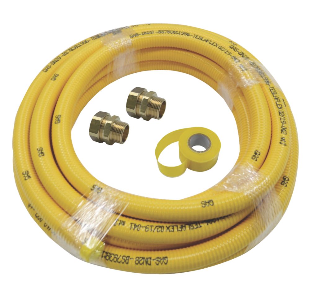 Image of Teslaflex Gas Fitting Starter Kit 25.2mm 10m DN28 4 Pieces 