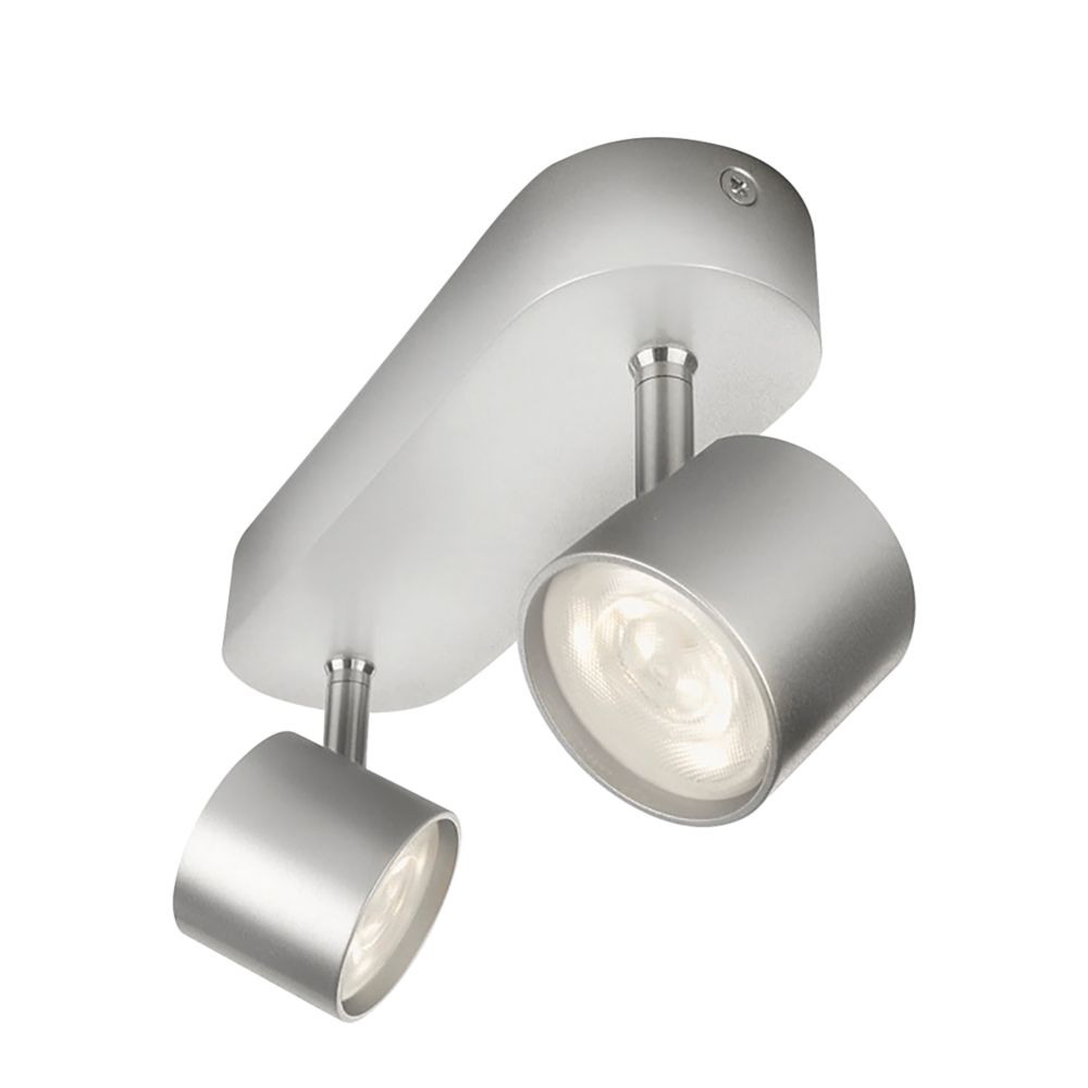 Image of Philips Star LED Double Bar Spotlight Aluminium 9W 1000lm 