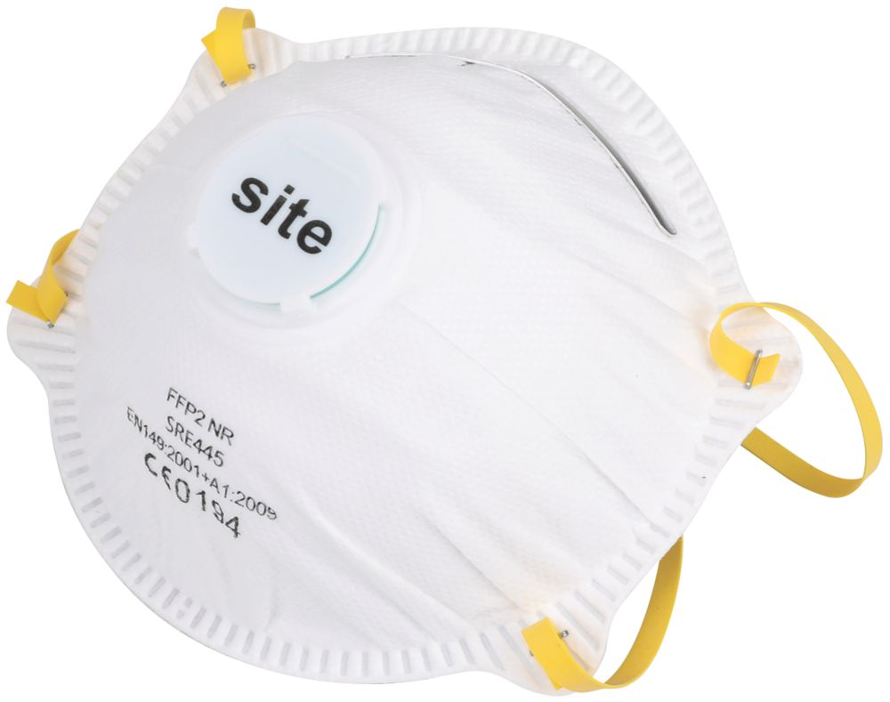 Image of Site Moulded Valved Mask P2 10 Pack 