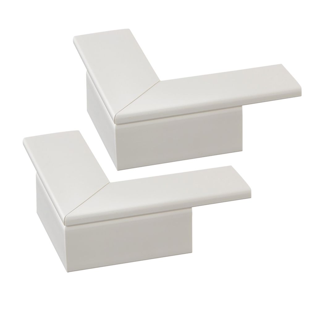 Image of Deta TTE Flat Trunking Angles 50mm x 50mm 2 Pack 