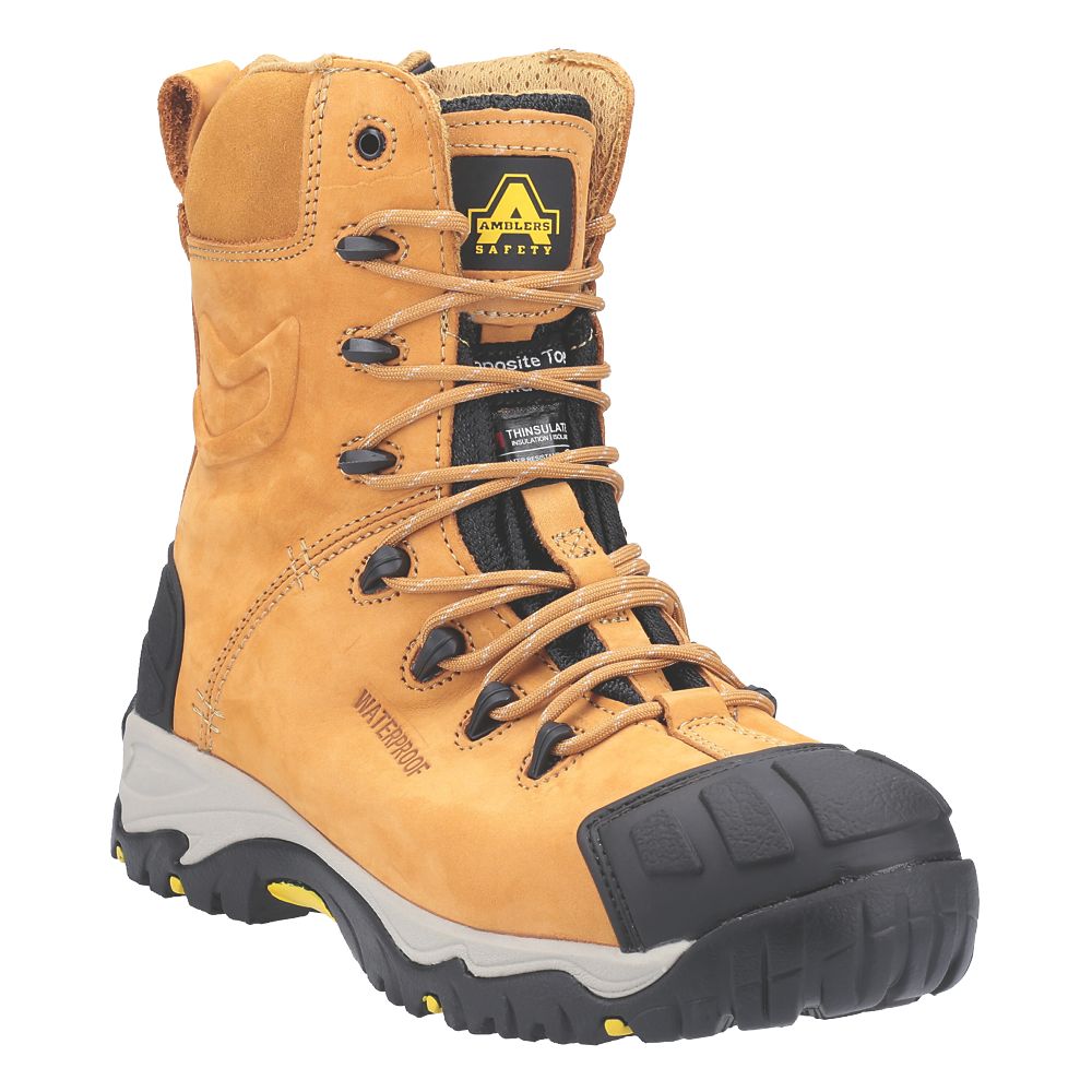 Image of Amblers FS998 Metal Free Safety Boots Honey Size 9 