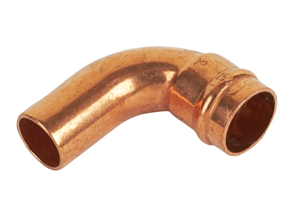 Image of Yorkshire Copper Solder Ring Equal 90Â° Street Elbow 15mm 