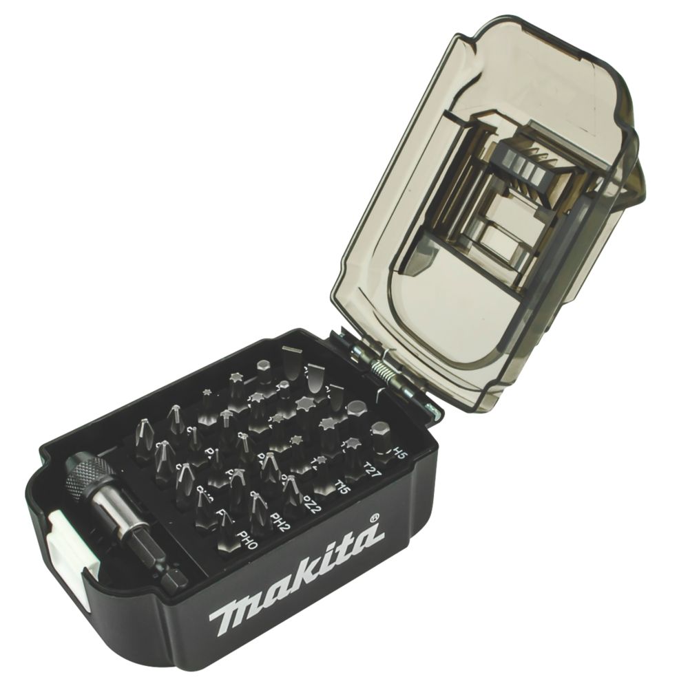 Image of Makita 1/4" Hex Shank Mixed Screwdriver Bit Set 31 Piece Set 