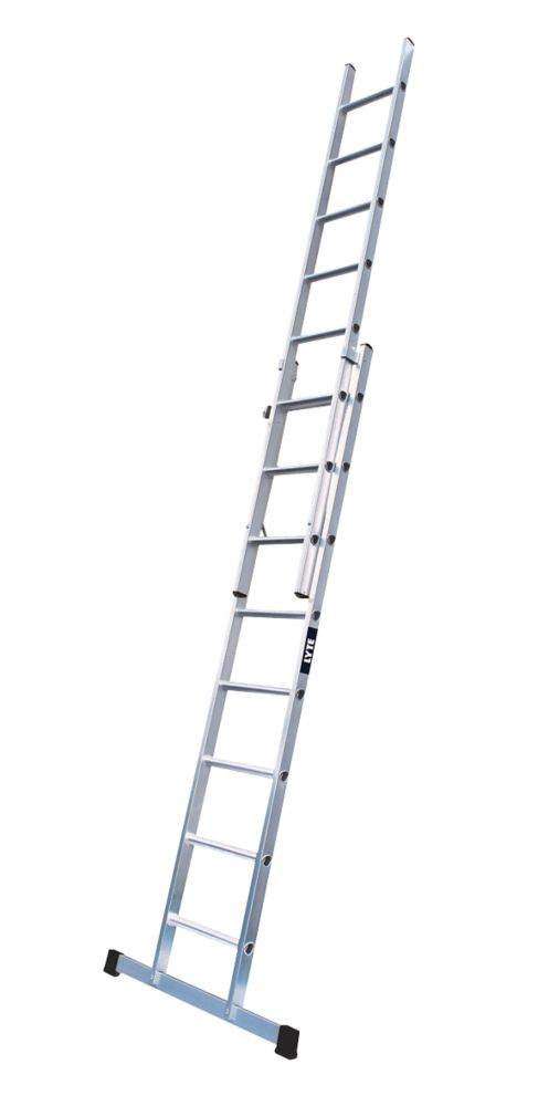 Image of Lyte ProLyte+ 2-Section Aluminium Industrial Double Ladder 3.85m 