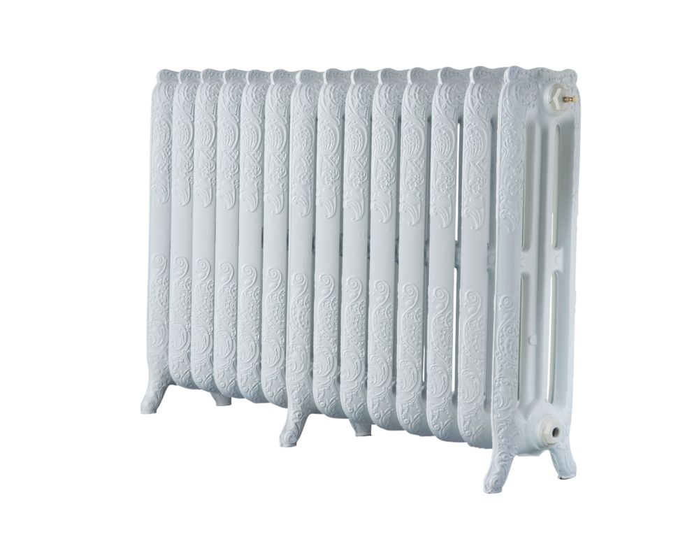 Image of Arroll Montmartre 3-Column Cast Iron Radiator 760mm x 1154mm White 6879BTU 