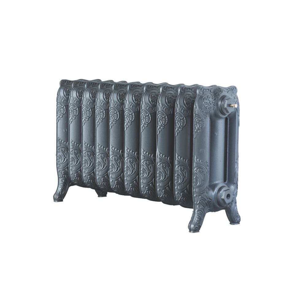 Image of Arroll Montmartre 3-Column Cast Iron Radiator 470mm x 834mm Cast Grey 3070BTU 