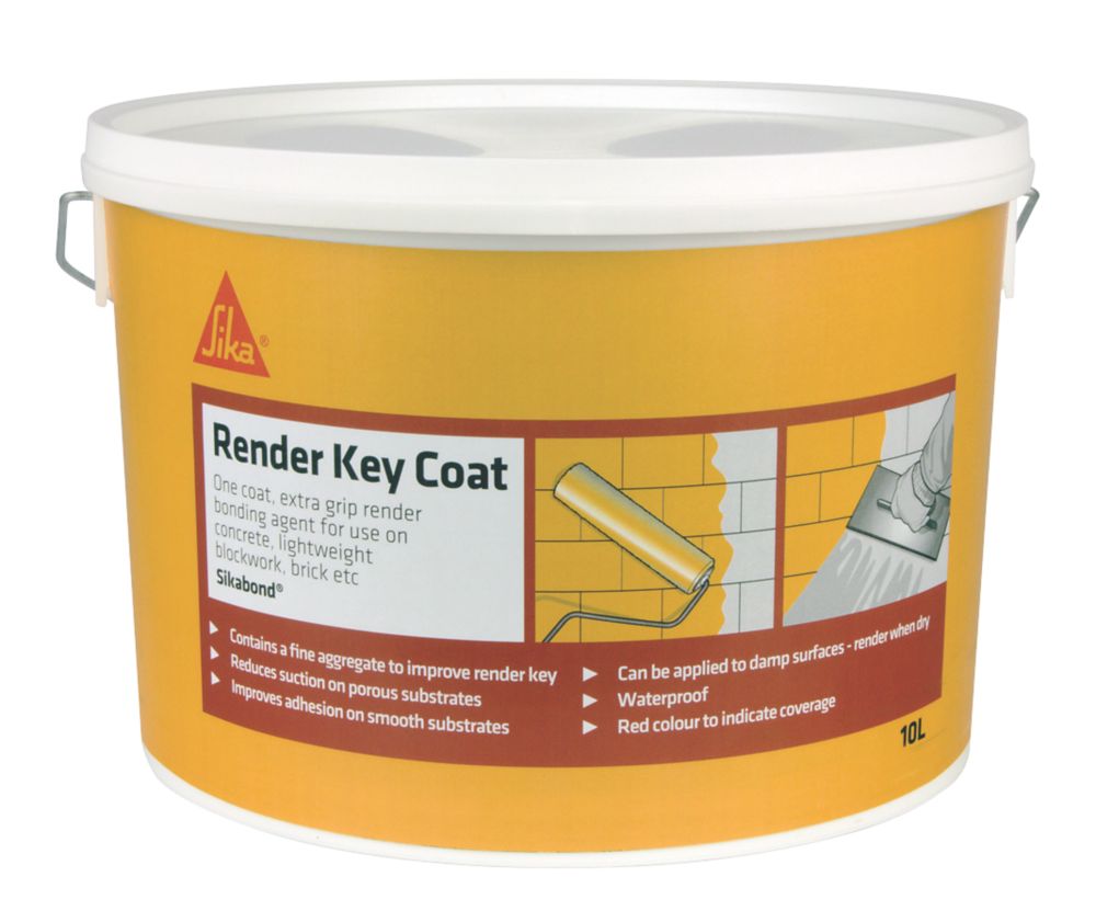 Image of Sika Rendagrip External Render Bonding Agent Red 10Ltr 