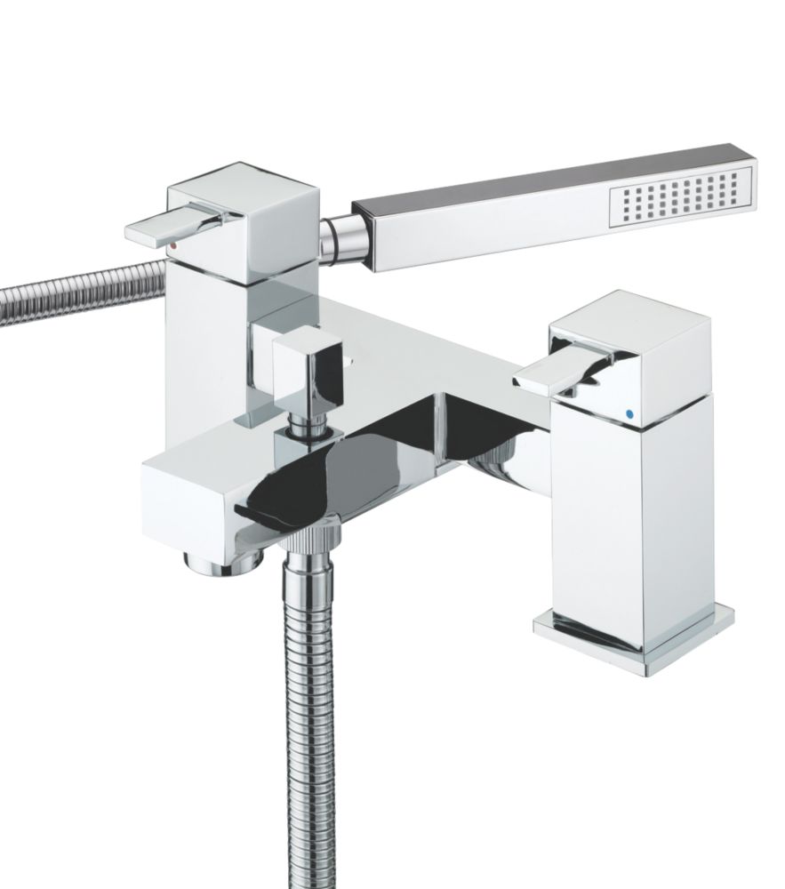 Image of Bristan Quadrato Dual Lever Bath/Shower Mixer Tap 