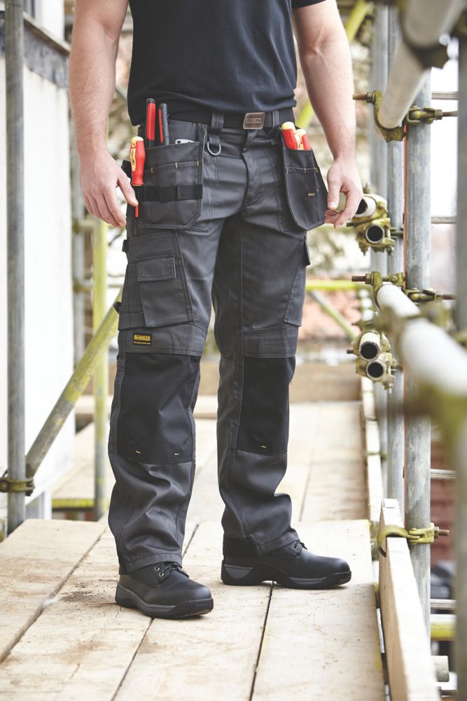 DeWalt Pro Expert Work Trousers Charcoal Grey / Black 32" W 31" L ...