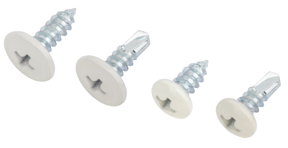 Image of Easydrive Phillips Mixed White Head Screws Handy Pack 900 Pcs 