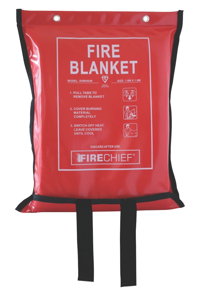 Image of Firechief Fire Blanket with Soft Case 1.8m x 1.8m 