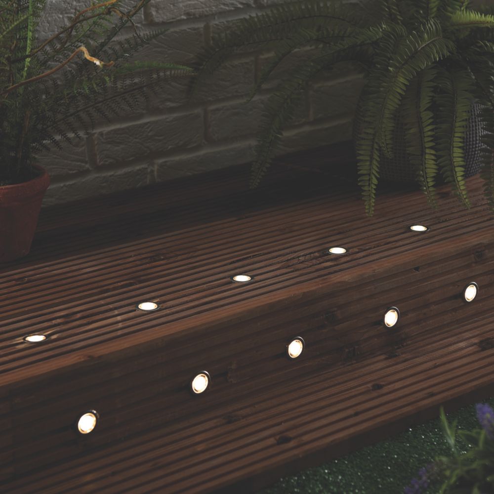 Image of LAP Coldstrip 30mm Outdoor LED Recessed Deck Light Kit White 10W 20 x 19.5lm 20 Pack 