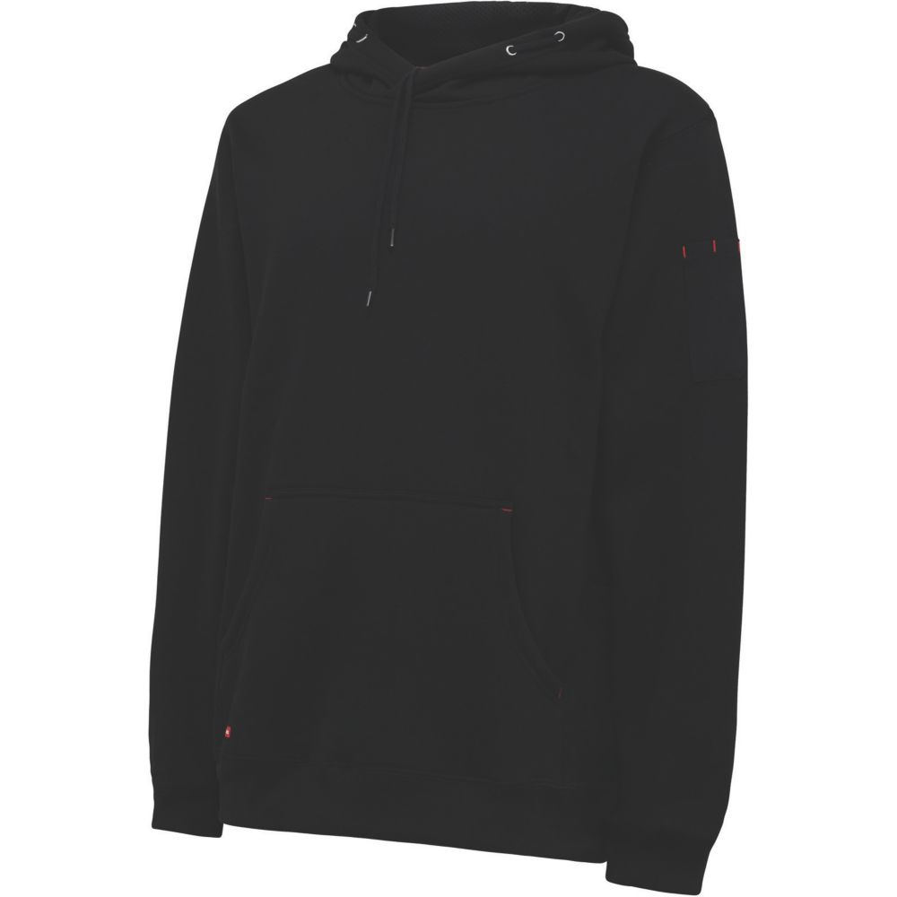 Image of Hard Yakka Brushed Fleece Hoodie Black Medium 38" Chest 