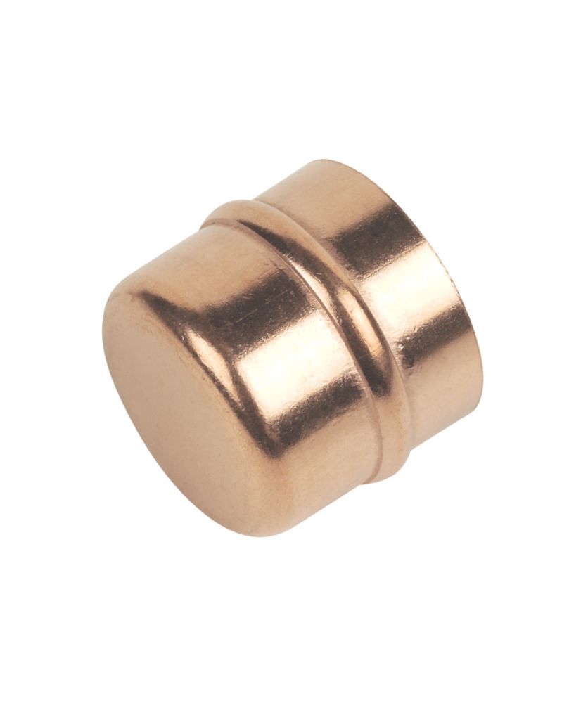 Image of Flomasta Solder Ring Stop Ends 28mm 2 Pack 