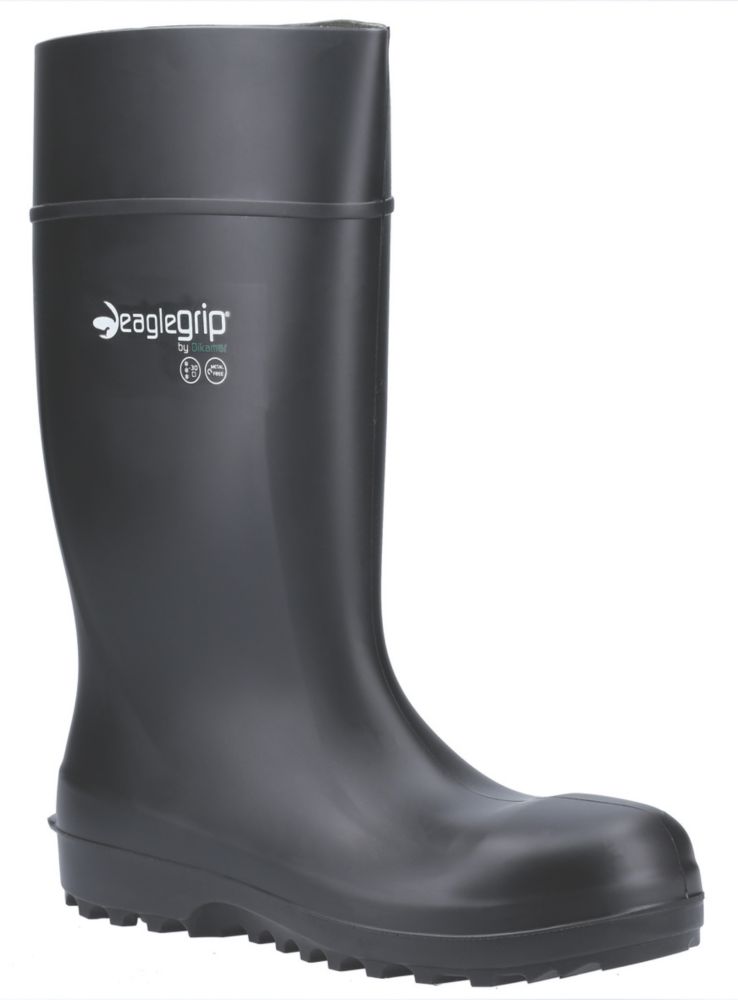 Image of Amblers AS1004 Metal Free Safety Wellies Black Size 8 