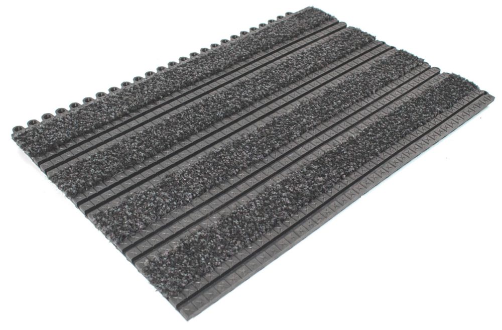 Image of COBA Europe Premier Track Entrance Mat Black / Anthracite 440mm x 290mm x 16mm 2 Pack 